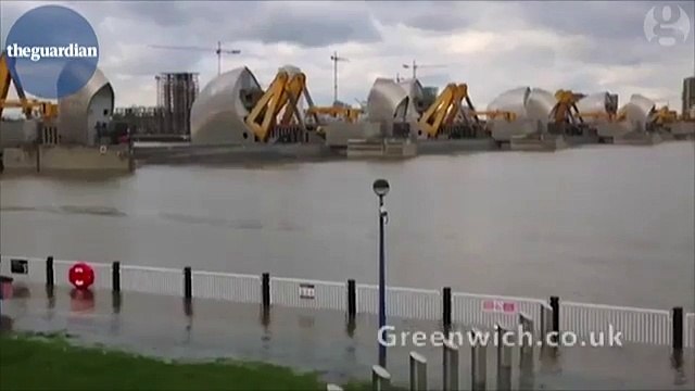 London's Thames Barrier is closed as river overflows