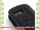 Samsung Galaxy Xcover 2 Leather Case - GT-S7710 - Flip Top Type (Black) by Pdair