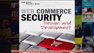 Download PDF  Web Commerce Security Design and Development FULL FREE