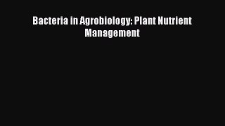 Download Bacteria in Agrobiology: Plant Nutrient Management Free Books