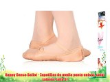 Happy Dance Ballet - Zapatillas de media punta unisex color salmón talla 31