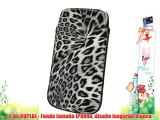 4-Ok KUPLBI - Funda tamaño iPhone diseño leopardo blanco
