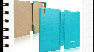 Pdncase Funda de Cuero para Sony Xperia Z2 Flip case cover Color Azul