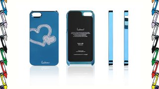 Avanto - Funda para iPhone 5 azul BACKCOVER HEARTS