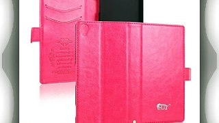 Pdncase Funda de Piel para Sony Xperia Z3 Wallet Case Cover - Rosa