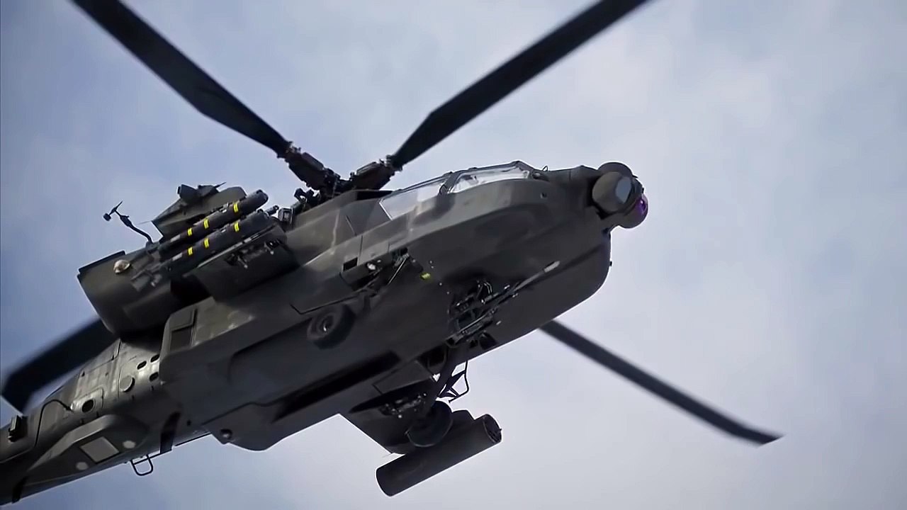 AH64 Apache Attack Helicopter Gun Camera Taliban Kill in Afghanistan