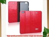 PDNCASE iPhone 6 Carcasa Premium Leather Wallet Style Funda de Cuero para iPhone 6 Color Rojo
