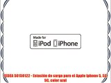 PEDEA 50150122 - Estación de carga para el Apple Iphone 5 5S 5C color azul