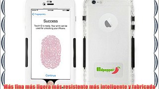 Alienwork Funda para iPhone 6/6s adecuada para la huella dactilar protectora bumper case Resistente