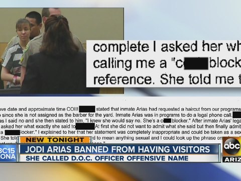 Jodi Arias banned from having visitors