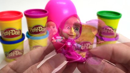 Скачать видео: Masha i Medved PlayDoh Surprise eggs unboxing Маша и Медведь PlayDoh сюрп�