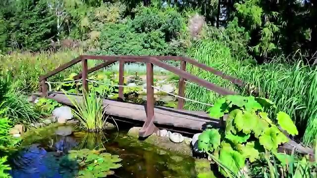 Мостик в саду