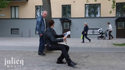 Invisible Chair PRANK -Julien Magic