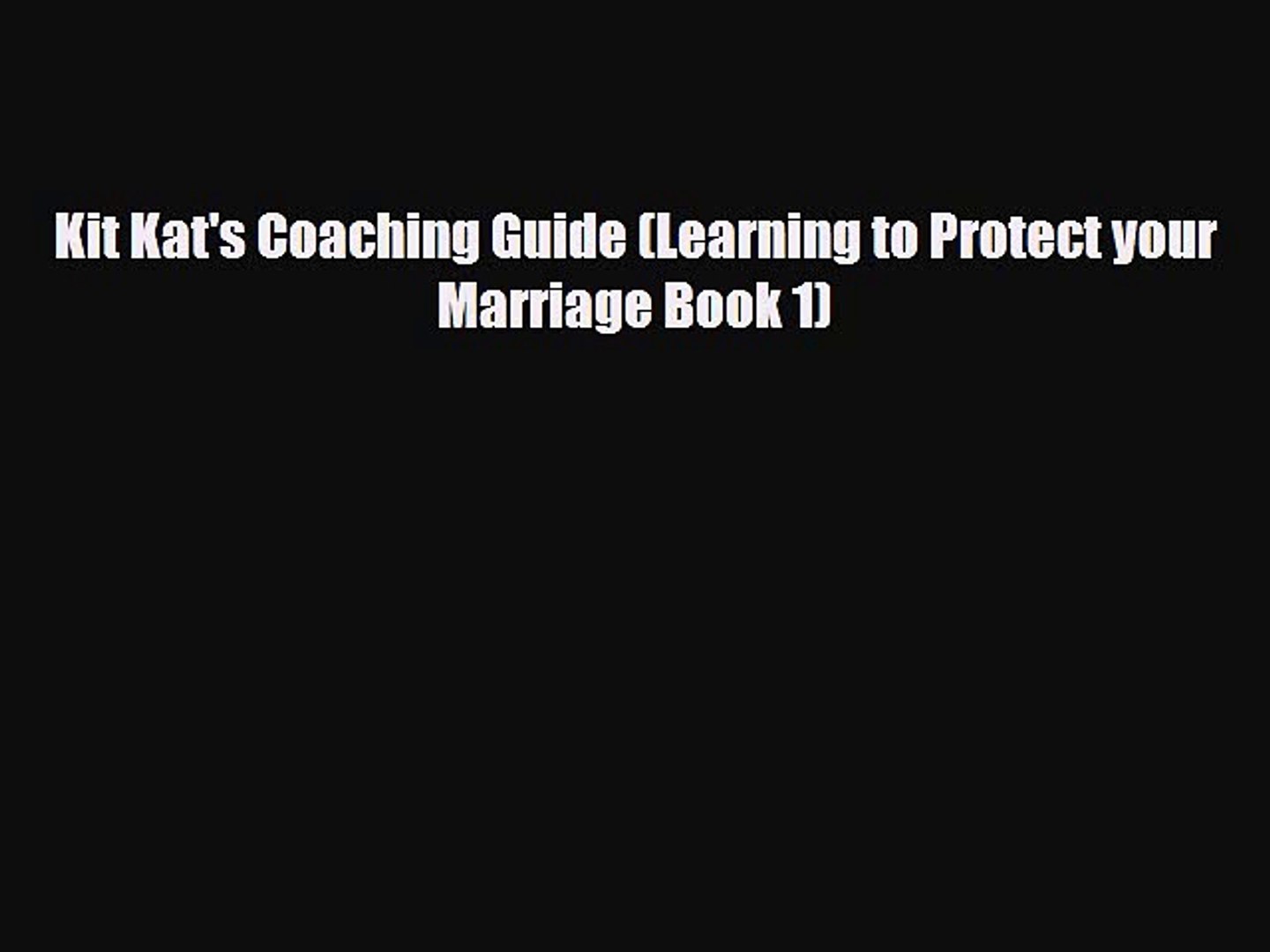 50+ Book Kit Kat&#039;s Coaching Guide Background