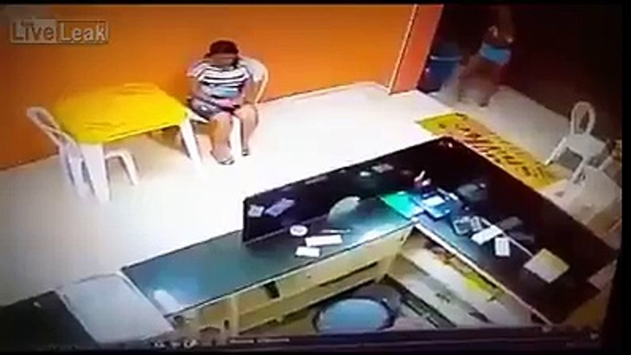 Girl Snatching Parse in Restaurant
