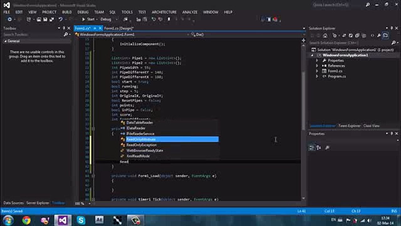 C# How to create a Flappy Bird_clip2