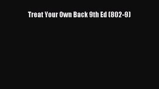 Download Treat Your Own Back 9th Ed (802-9) PDF Free