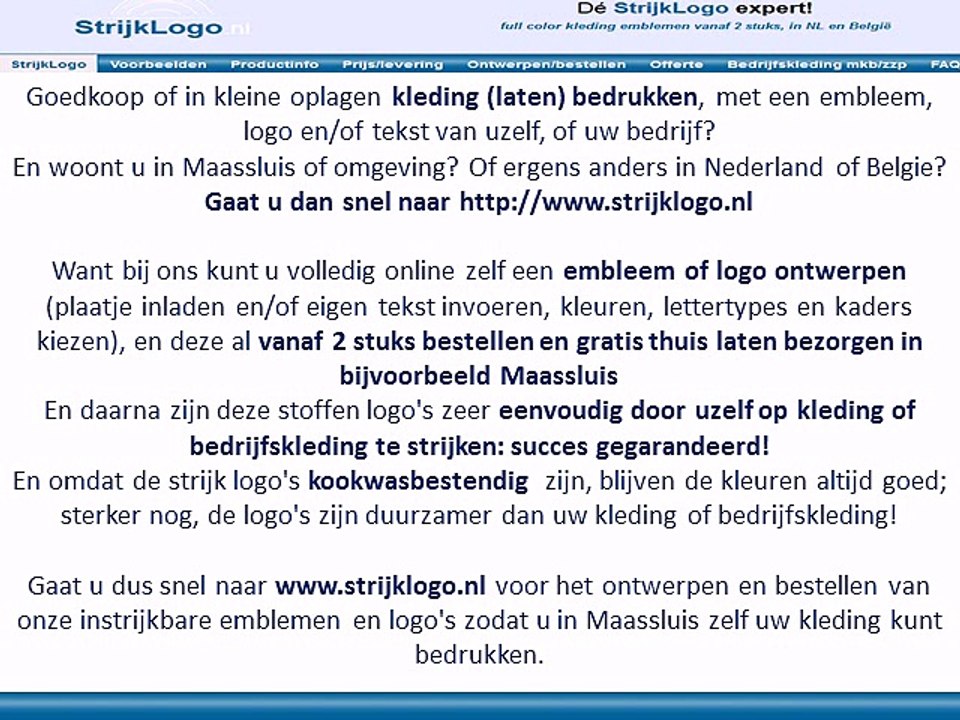 Kleding bedrukken Maassluis
