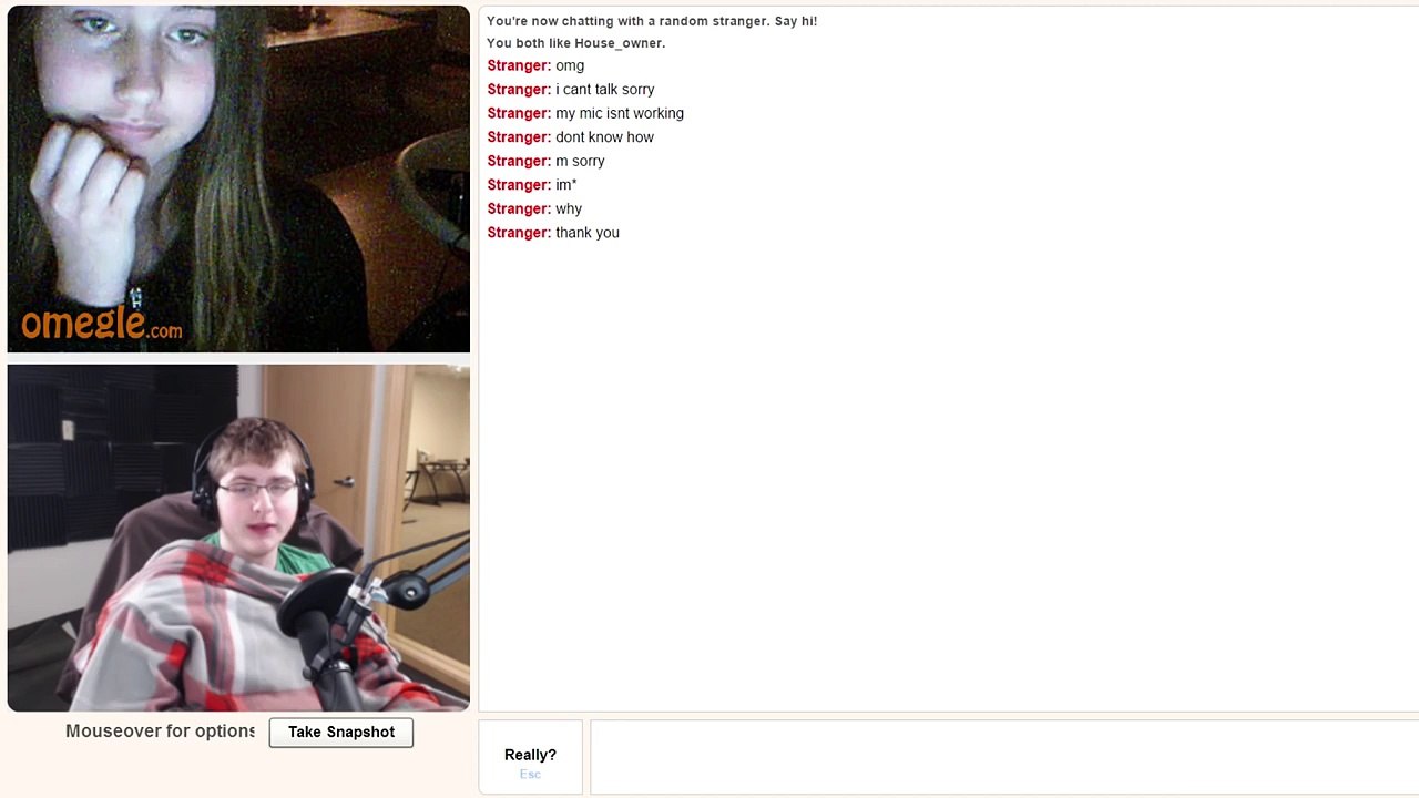 Broken Mics and Senpai Cat | Omegle