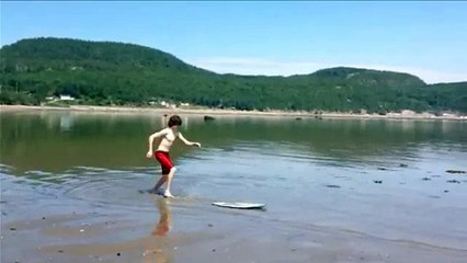 My First Skimboard Time