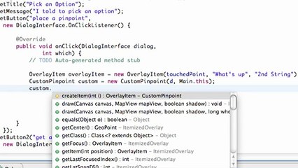 141 - Placing a Pinpoint on a MapView