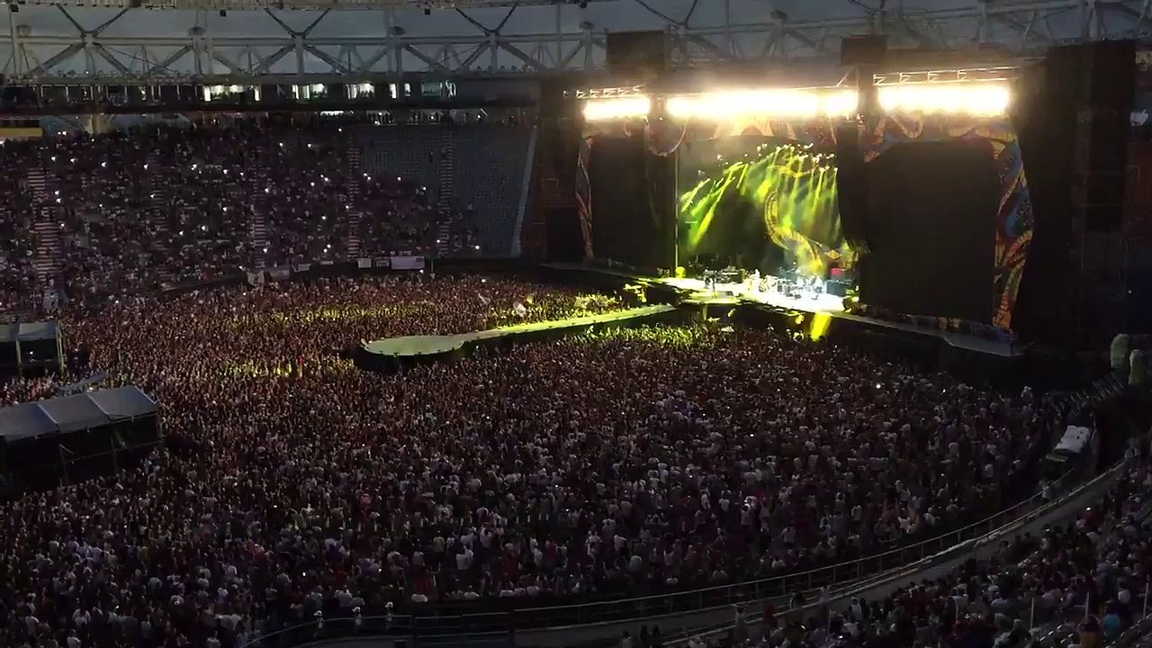 Rolling Stones Todos coreando El Farolito en la pr