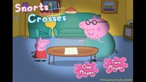 Peppa Pig Snorts and Crosses Daddy & Peppa Play Tic Tac Toe Full Game