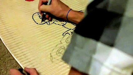 Skimboard Drawing Time Lapse