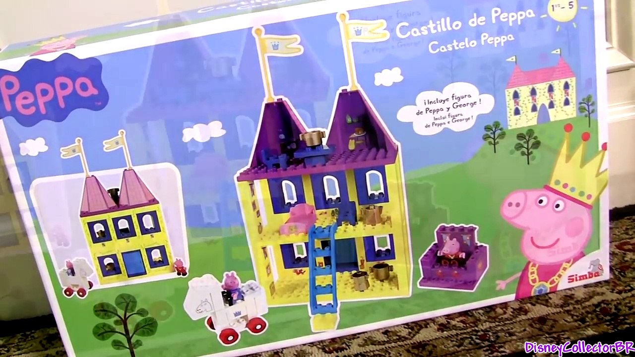 Peppa Pig Mega Castle Blocks Construction Toys with George ❤ Bloques Castillo Princesa Peppa Castelo