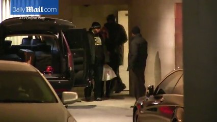 Khloe Kardashian and Lamar leave their hotel in New York