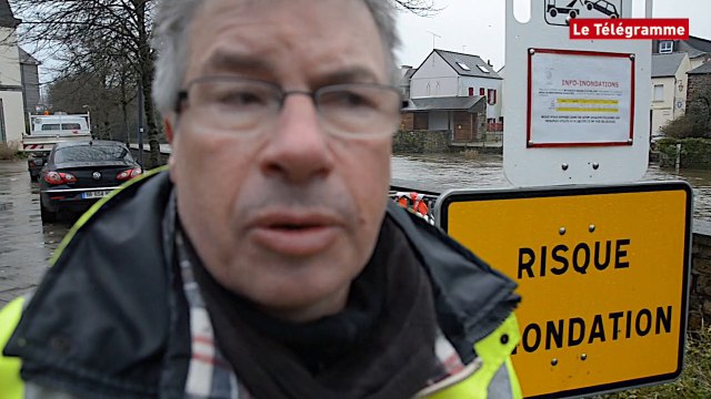 Landerneau. Le centre-ville inondé ce samedi matin