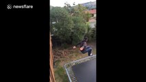 Hilarious Trampoline Fail