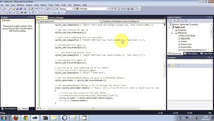 C# Tutorial How to use and connect Sqlite_clip3