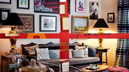 Стильный декор стен в зале