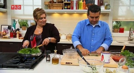 Muschelnudeln gefüllt mit Spinat und Artischocken