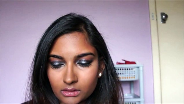 New Years Eve makeup tutorial for dark skin - dark smokey eye and nude lips - Video Dailymotion- beauty tips for girls