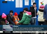 Miles de refugiados quedan varados en la frontera Serbia-Macedonia