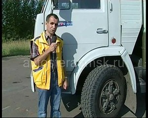 Камаз с прицепом - дрифт!