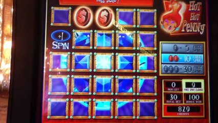 Download Video: HOT HOT PENNY STAR OF INDIA Penny Video Slot Machine with BONUS Las Vegas Casino