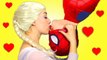 Spiderman & Frozen Elsa vs Joker ! Elsa Kisses Spiderman in Real Life - Fun Superhero Movie! (1080p)