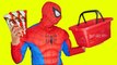 Spiderman in Real Life Shopping Kinder Chocolates (1080p 60fps)