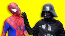 Spiderman vs Darth Vader Star Wars - Real Life Superhero Battle Movie (1080p)