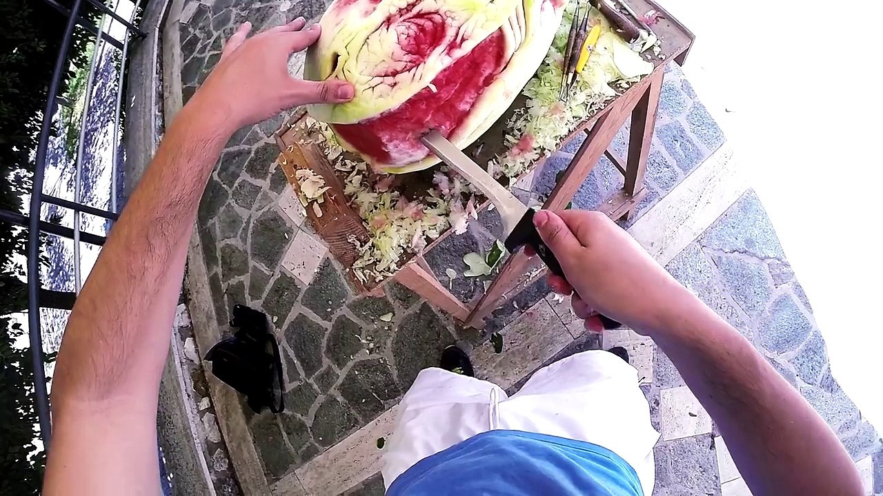 Best Watermelon Carving - Next Level!