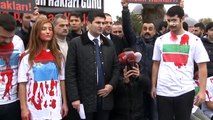 Ülkücülerden ‘kanlı’ protesto