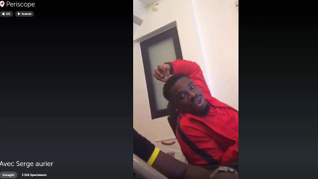 Serge Aurier traite Laurent Blanc de fiotte sur Periscope