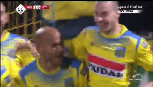 Frédéric Gounongbe Penalty Goal Westerlo 2-0 Standard Liège - 14.02.2016
