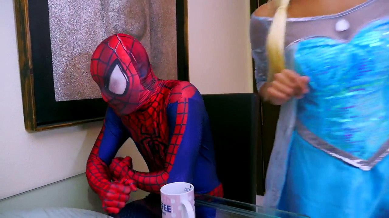 Spiderman vs Joker vs Frozen Elsa - Elsa Goes in Jail - Fun Superhero Movie in Real Life