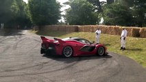 Ferrari LaFerrari FXXK CRAZY SOUNDS at Goodwood!