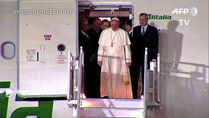 Pope lands in Mexico for five-day visit