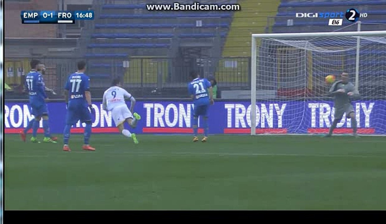 GOAL--1 Daniel Ciofani Goal Italy Serie A - 13.02.2016, Empoli FC 0-1 Frosinone Calcio